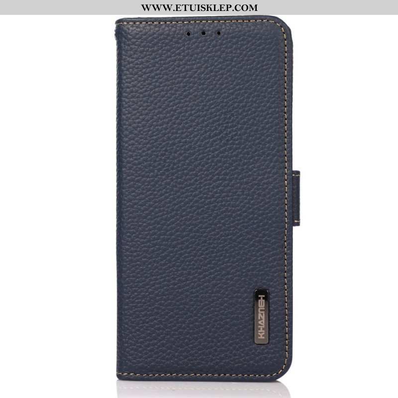 Etui Folio do Samsung Galaxy S23 5G Skóra Liczi Khazneh Rfid